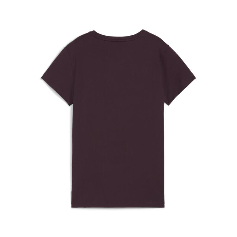 Camiseta Essentials+ Metallic Logo Mujer PUMA Midnight Plum Purple