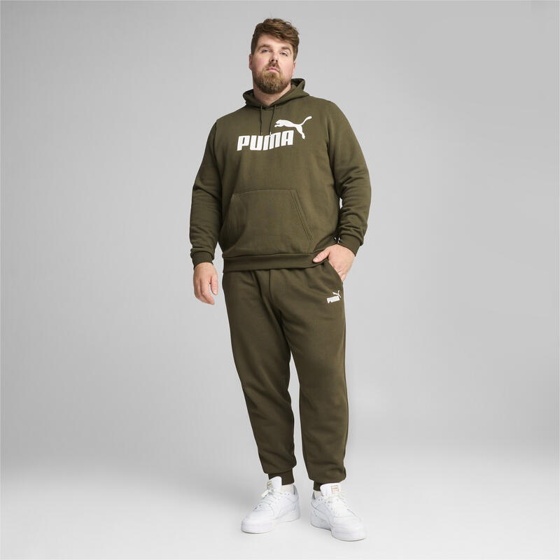 Pantaloni da tuta Essentials con logo da uomo PUMA Dark Olive Green