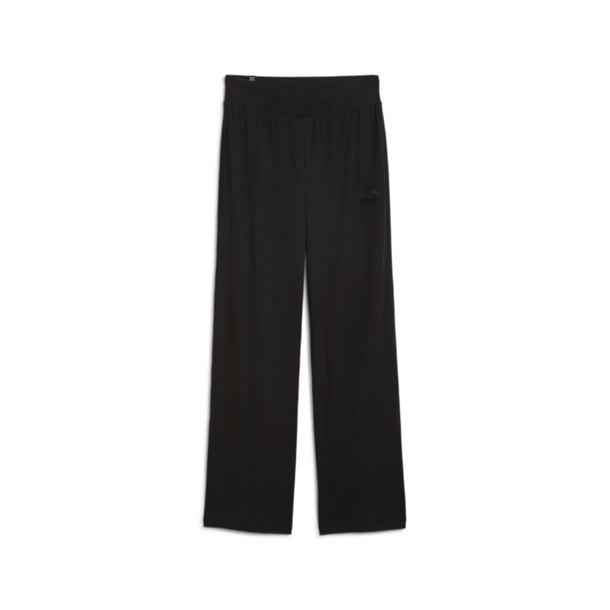 Puma - Pantalon Droit Ess Elevated Femme Puma Black - Pantalons - Noir - 36 Xs - Decathlon