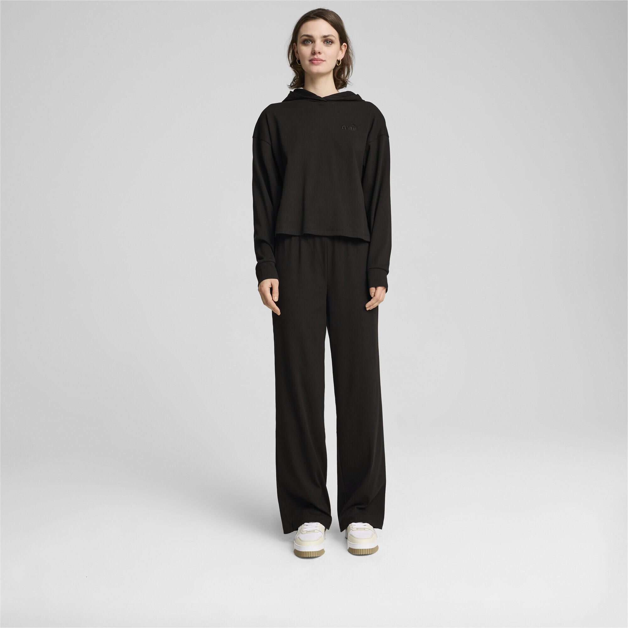 Pantalon droit ESS ELEVATED Femme PUMA Black 2/6