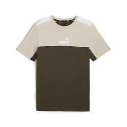 Camiseta Essentials+ Block Hombre PUMA Dark Olive Green