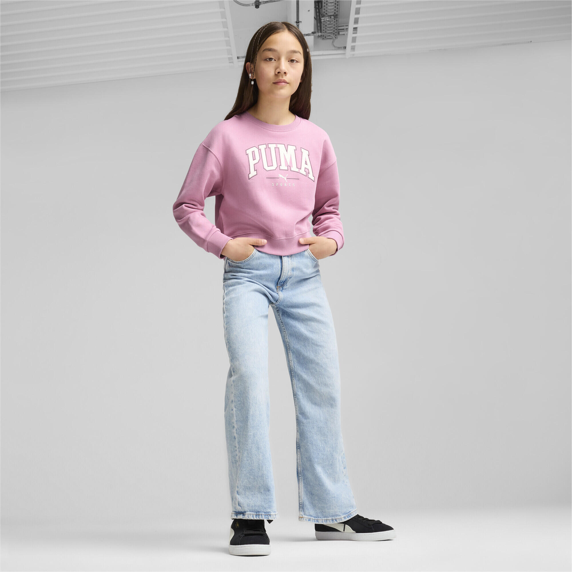 Młodzieżowa bluza PUMA SQUAD PUMA Mauved Out Pink 5/6