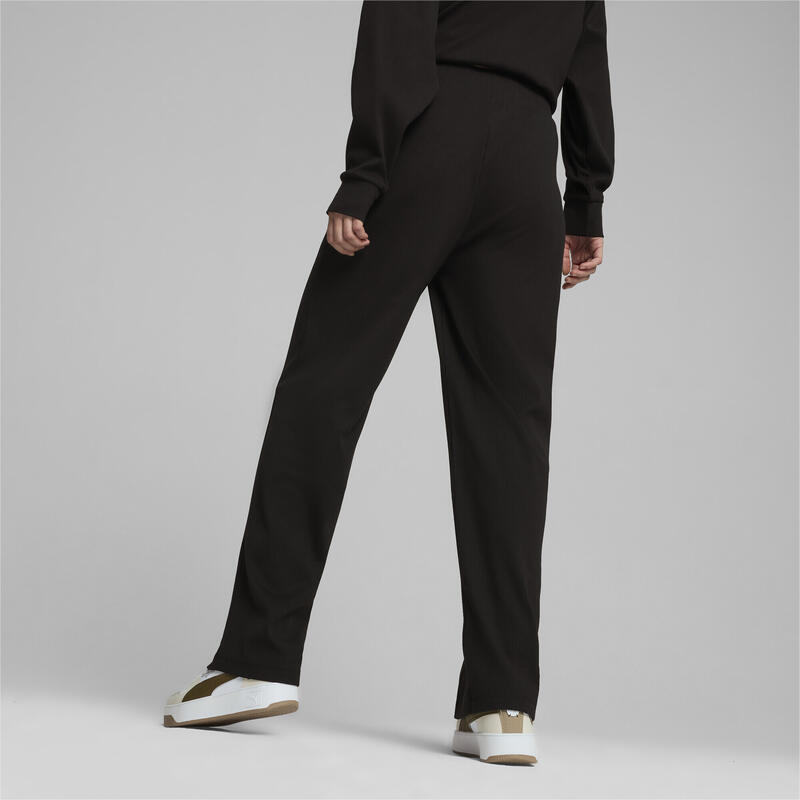 Pantalones rectos ESS ELEVATED Mujer PUMA Black