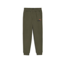 Pantalones Essentials+ Logo bicolor Niño PUMA Dark Olive Green