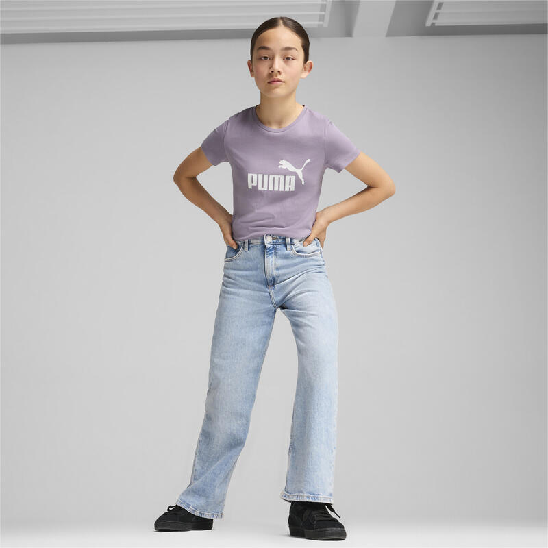 Essentials Logo T-Shirt Mädchen PUMA Pale Plum Purple