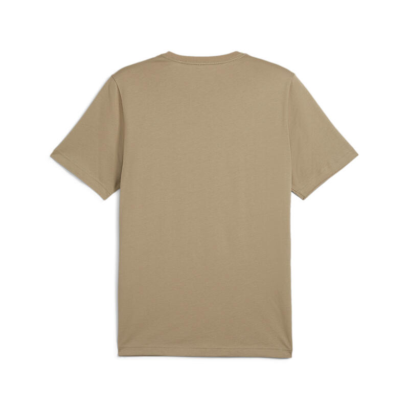 T-shirt bicolore à logo Essentials+ Homme PUMA Oak Branch Beige