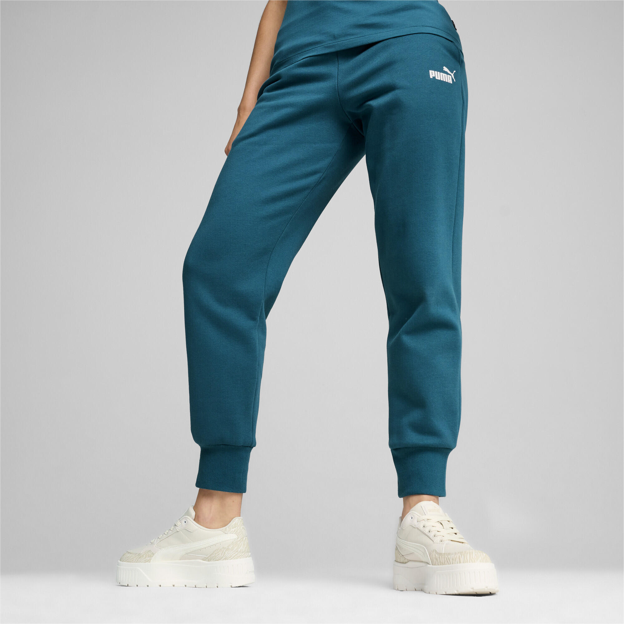 Pantaloni da tuta Essentials da donna PUMA Cold Green 5/7