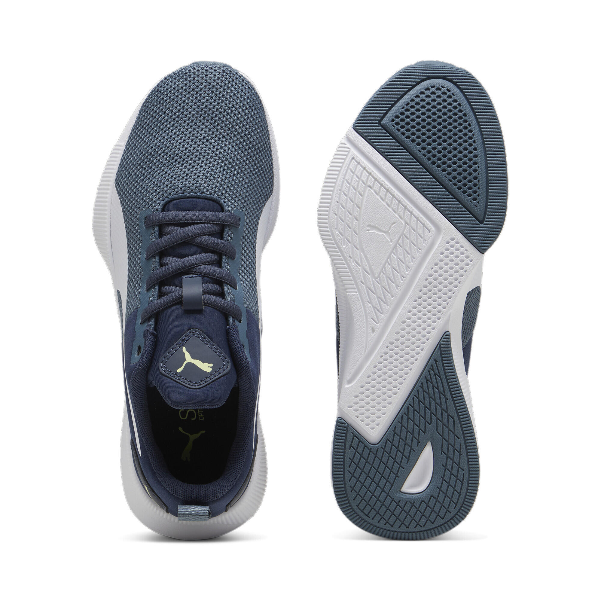 Zapatillas Niño Flyer Runner PUMA Club Navy Gray Skies White Blue 5/7