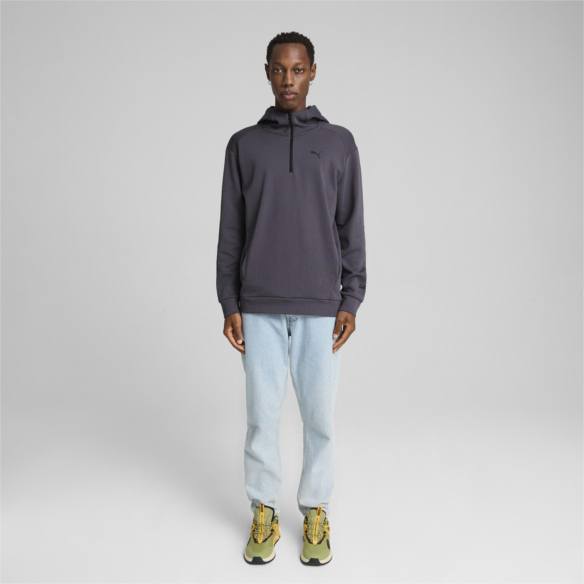 Bluza męska z kapturem i zamkiem 1/2 RAD/CAL PUMA Galactic Gray 4/7
