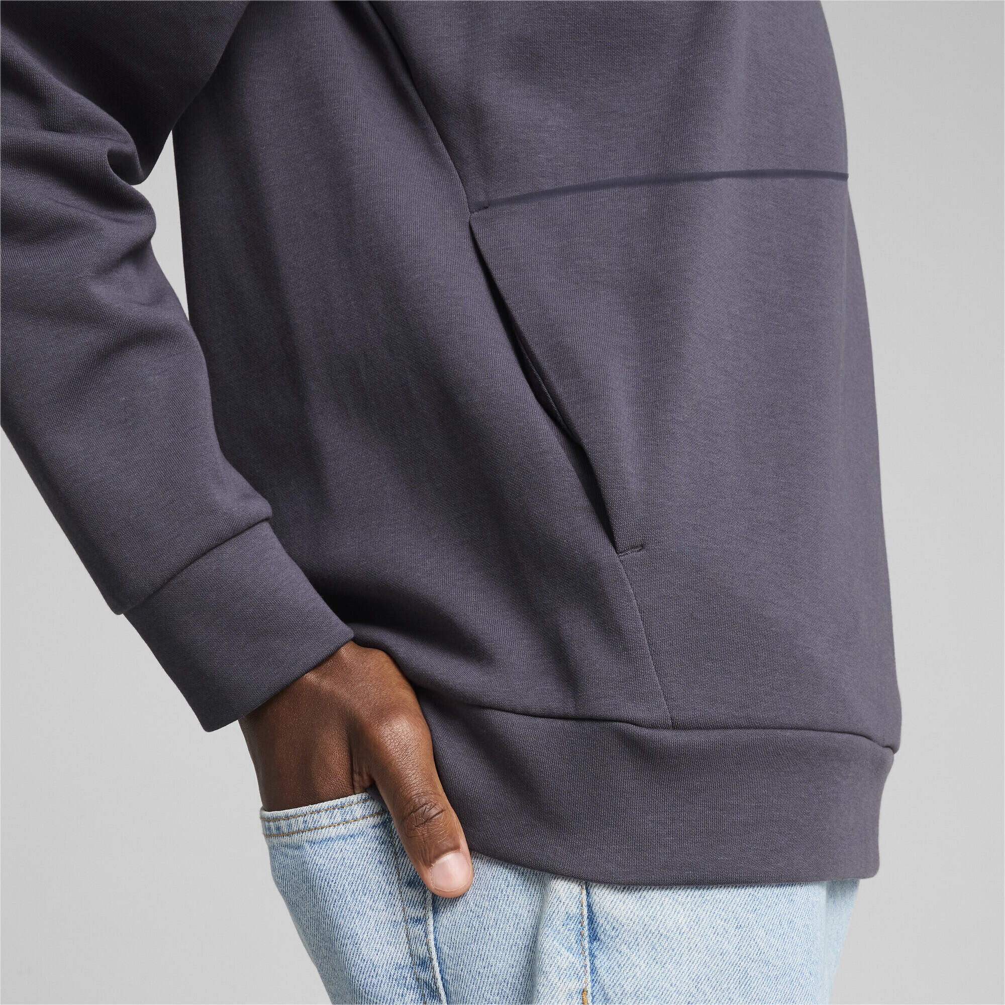 Bluza męska z kapturem i zamkiem 1/2 RAD/CAL PUMA Galactic Gray 6/7