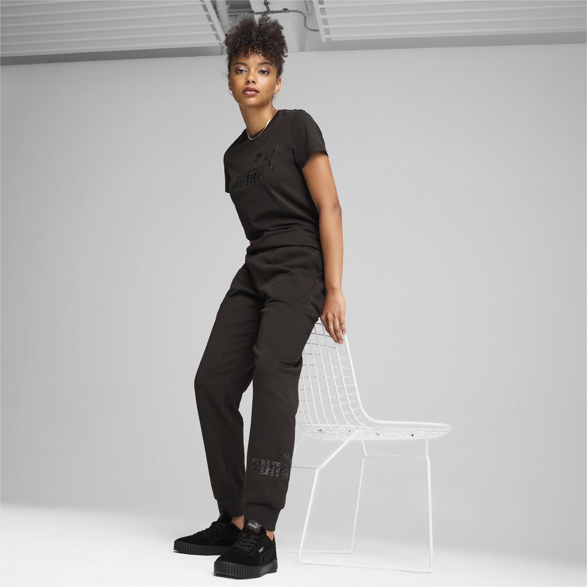 Pantalon ESS+ ANIMAL Femme PUMA Black 5/7