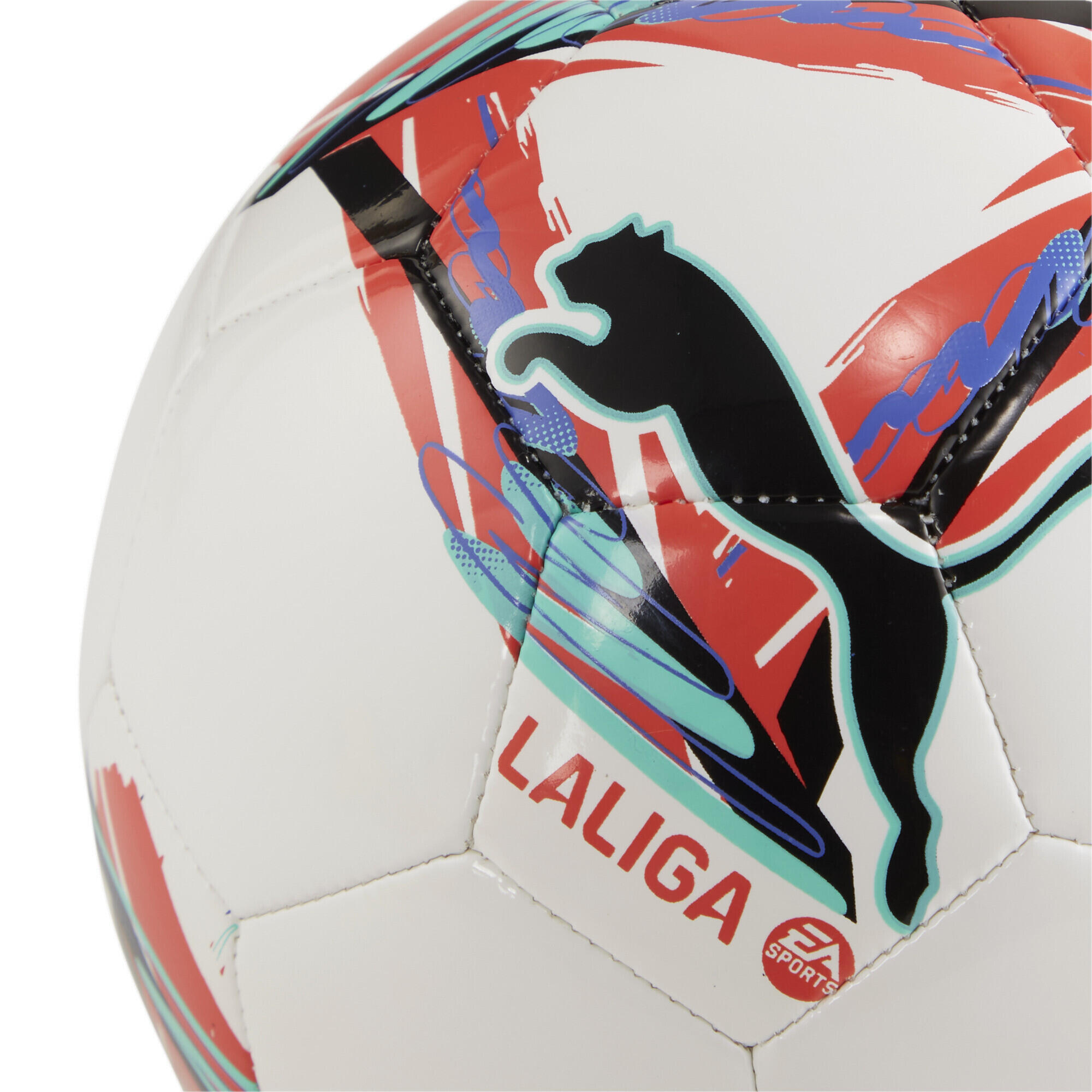 Mini-ballon de football Orbita La Liga 1 PUMA White Multicolor 3/5