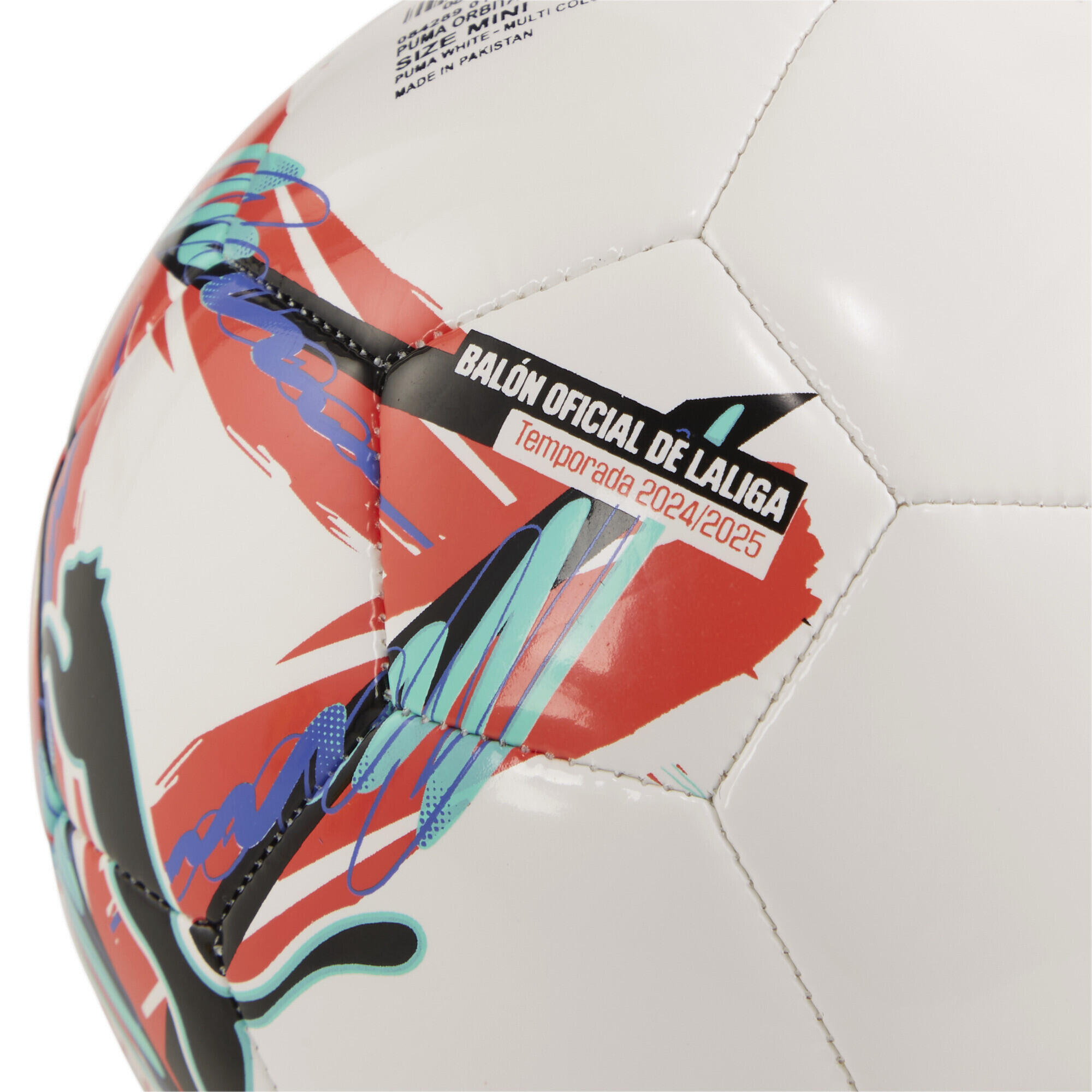 Mini-ballon de football Orbita La Liga 1 PUMA White Multicolor 4/5