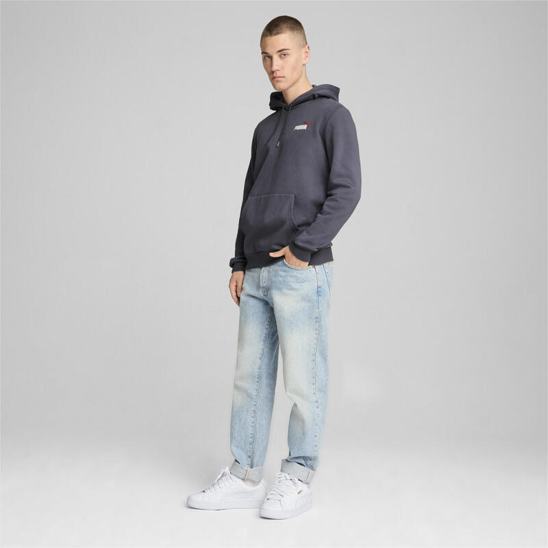 Pánská dvoubarevná mikina s malým logem Essentials+ PUMA Galactic Gray