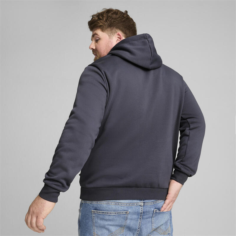 Essentials+ hoodie met tweekleurig, klein logo voor heren PUMA Galactic Gray