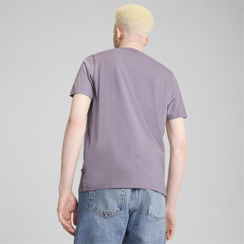 Essentials+ T-shirt met klein, tweekleurig logo voor heren PUMA Pale Plum Purple