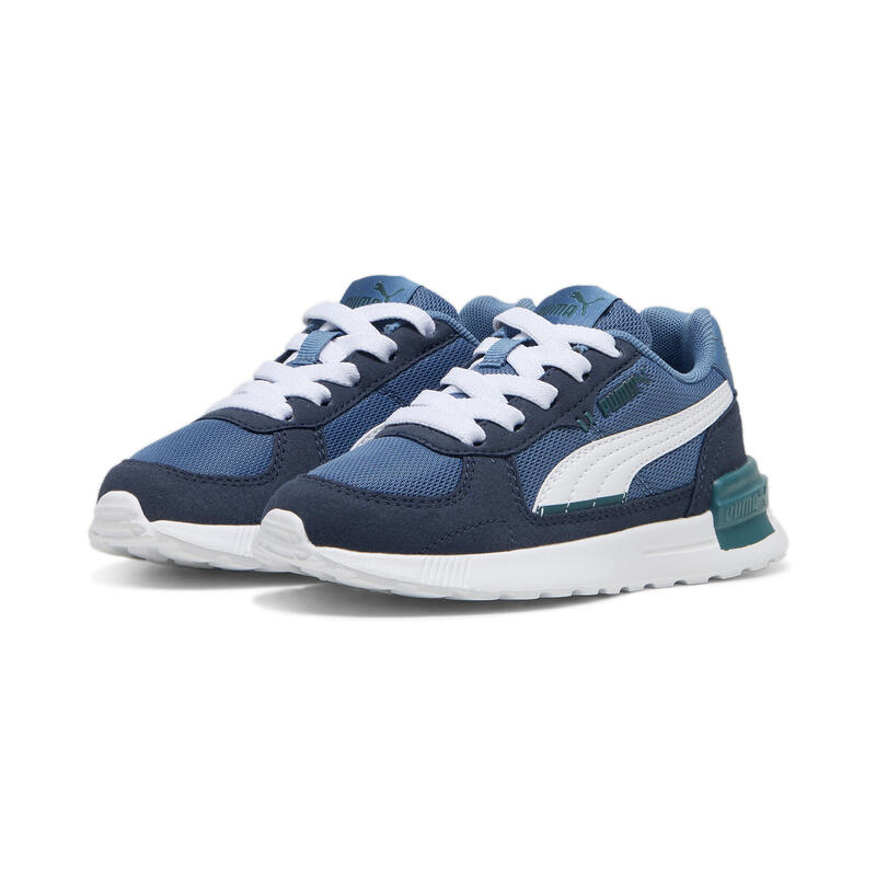 Graviton AC sneakers kinderen PUMA Blue Horizon White Club Navy Cold Green