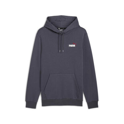 Essentials+ hoodie met tweekleurig. klein logo voor heren puma galactic gray