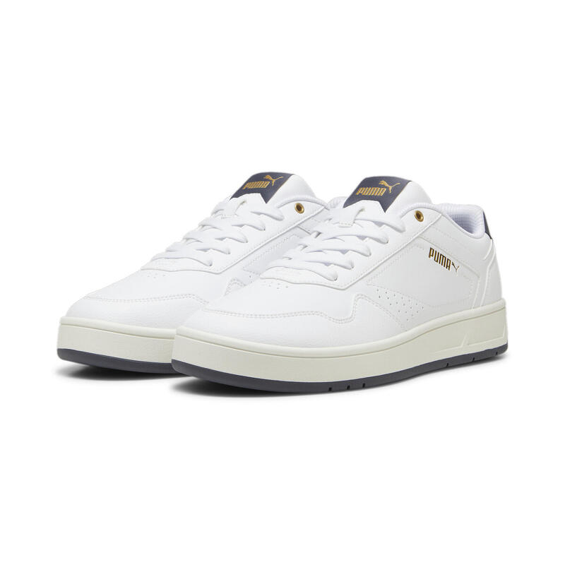 Zapatillas Court Classic PUMA White Galactic Gray Gold