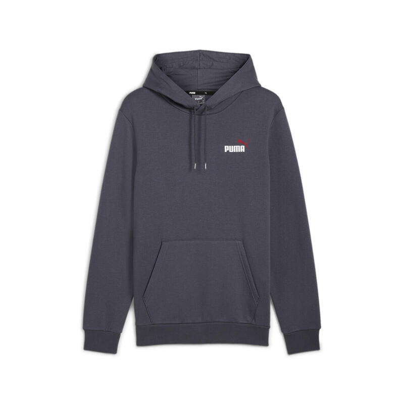 Hoodie à petit logo bicolore Essentials+ Homme PUMA Galactic Gray