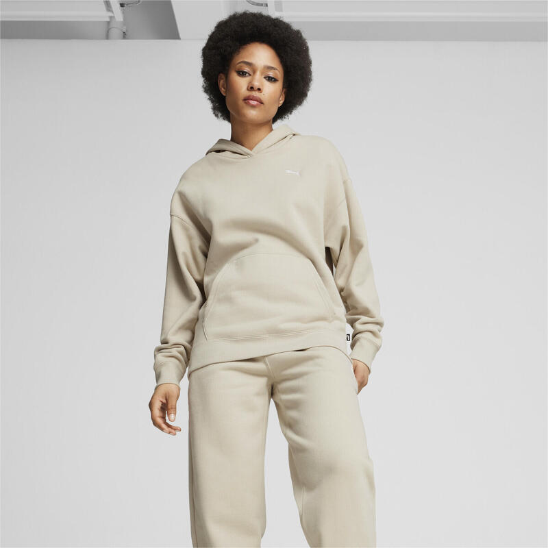 Tuta loungewear da donna PUMA Desert Dust Beige