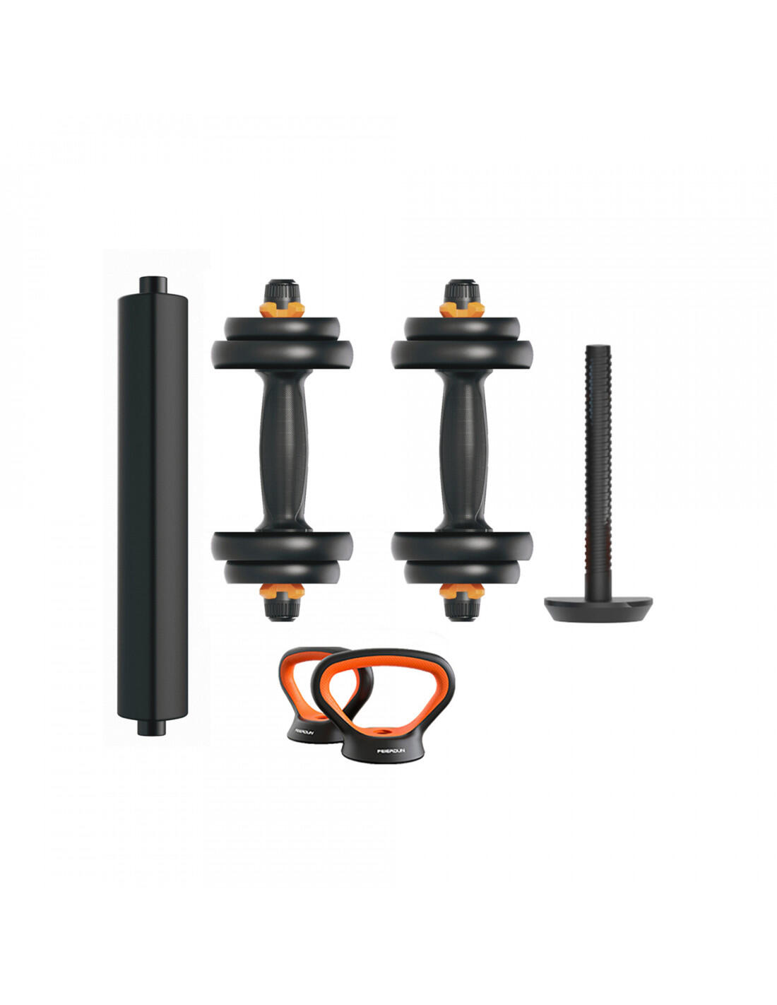 XIAOMI Kit Mancuernas V2 + Barra + Pesa Rusa 10KG  FED