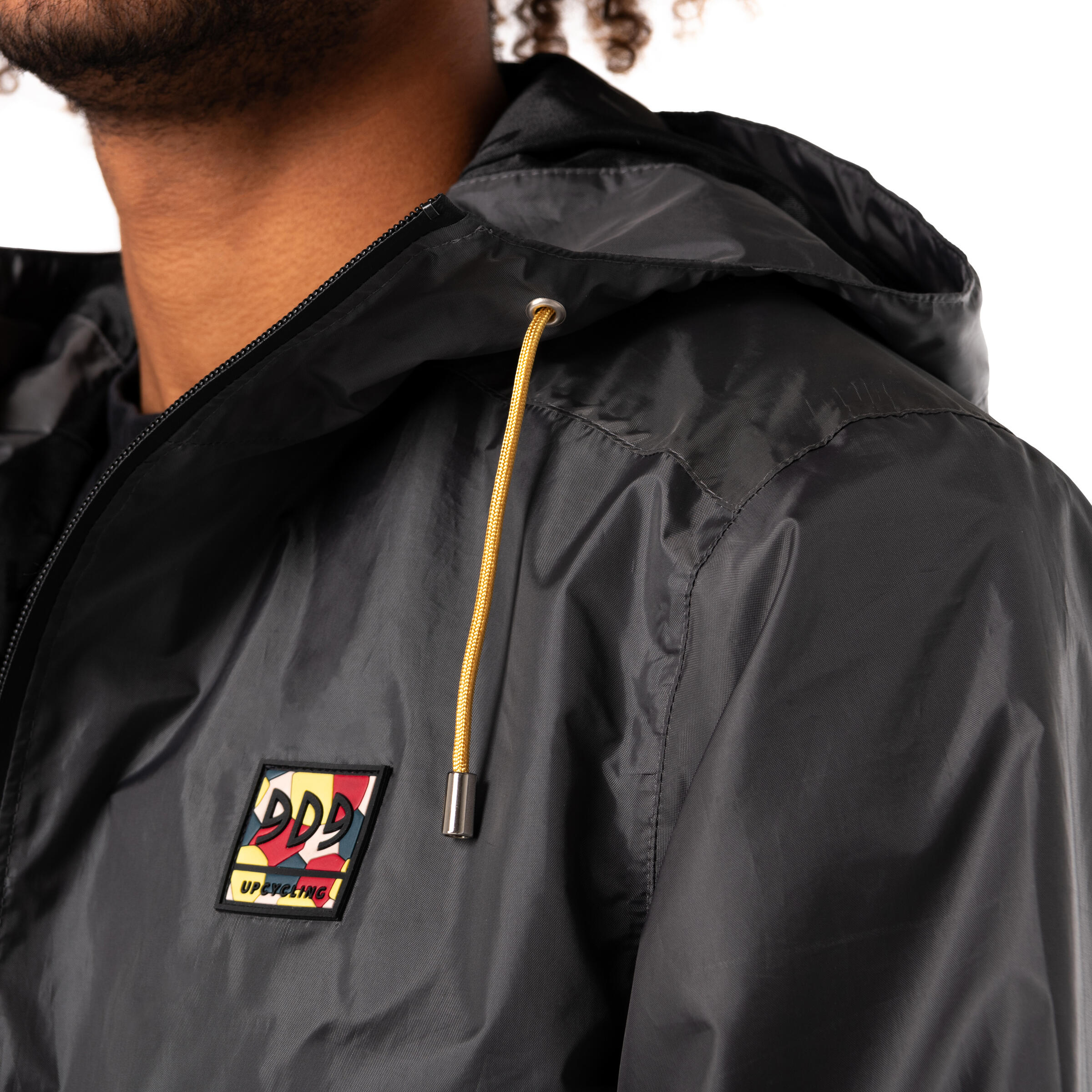 VESTE UPCYCLÉE IMPERMÉABLE ET COUPE VENT - SOFTSHELL GRAPHITE HOMME 5/5