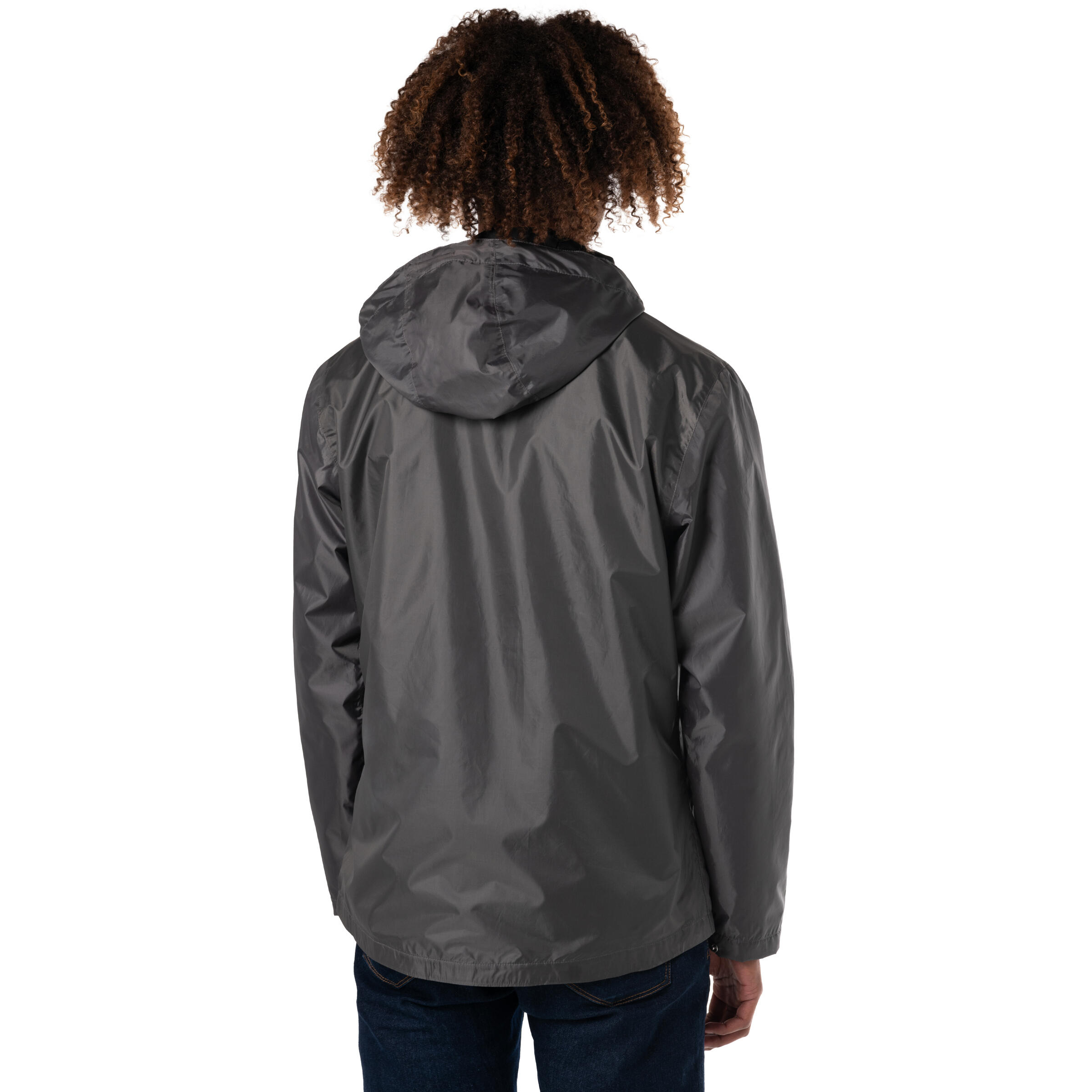 VESTE UPCYCLÉE IMPERMÉABLE ET COUPE VENT - SOFTSHELL GRAPHITE HOMME 3/5