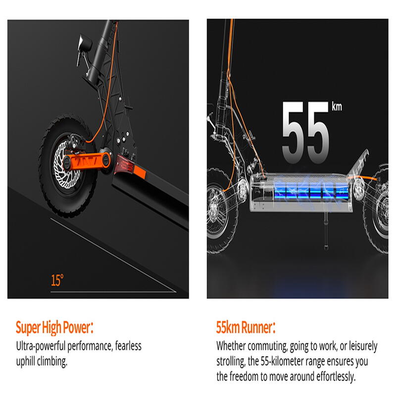 JOYOR S5-Z Scooter Eléctrico 48V 13Ah Batería Negro con Intermitente