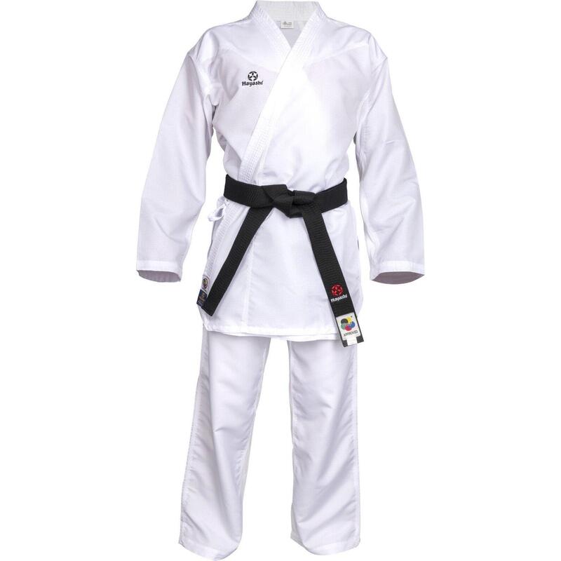 Karate-Gi "Premium Kumite", aprobat WKF, Hayashi, Alb, 185cm