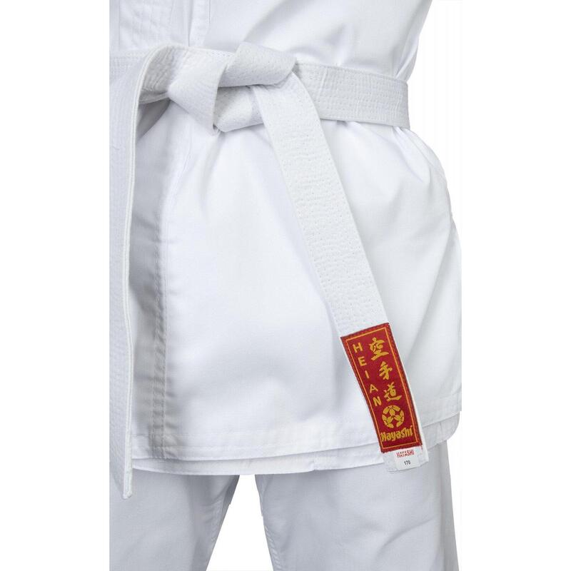 Karate-Gi HEIAN, aprobat WKF, Hayashi, Alb, 150 cm