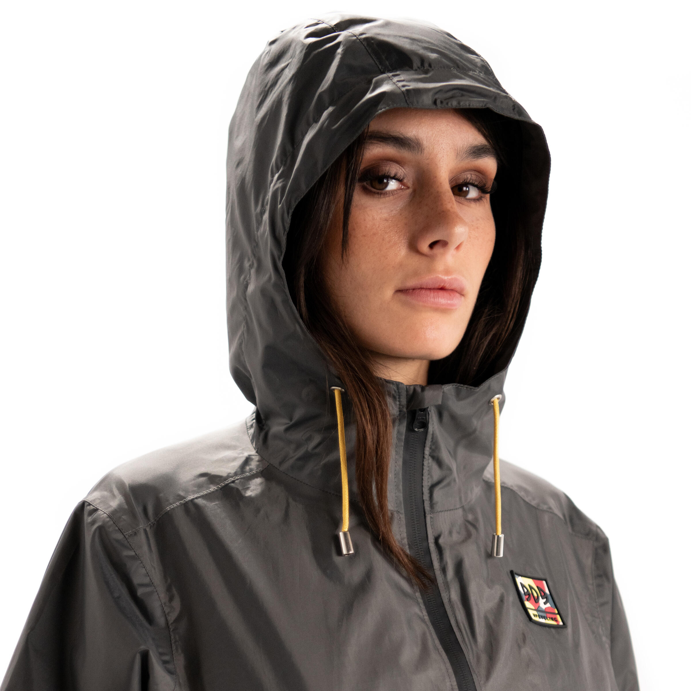 VESTE UPCYCLÉE IMPERMÉABLE ET COUPE VENT - SOFTSHELL GRAPHITE FEMME 2/5