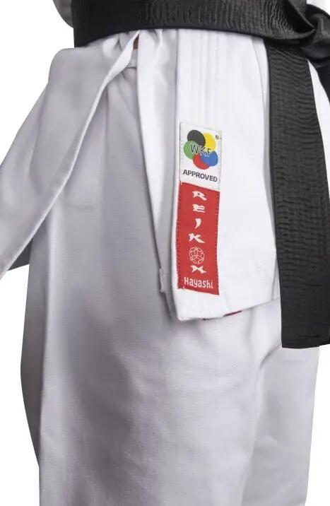 Karate-Gi Reikon, aprobat de WKF, Hayashi, Alb, 140cm 5/7