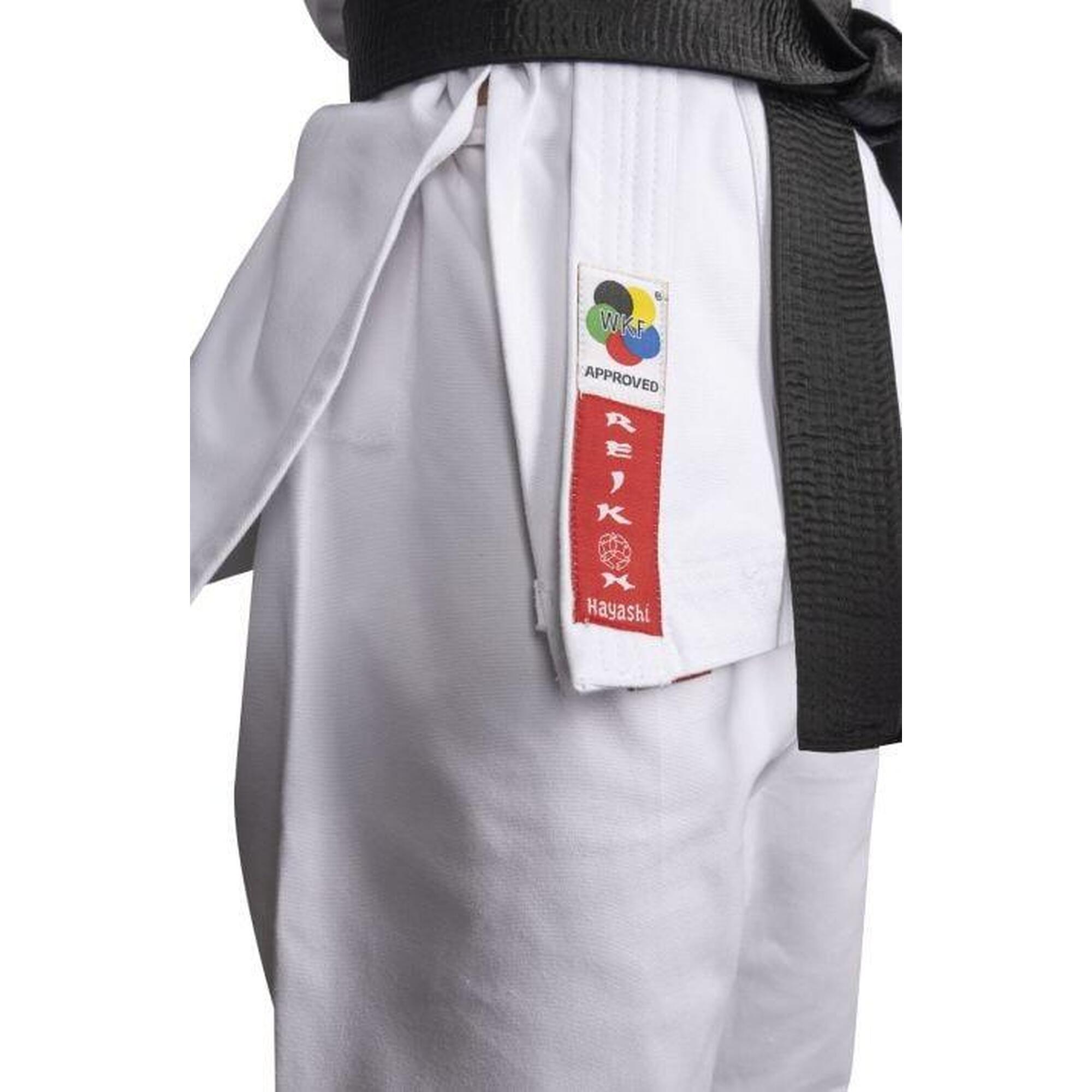 Karate-Gi Reikon, aprobat de WKF, Hayashi, Alb, 140cm