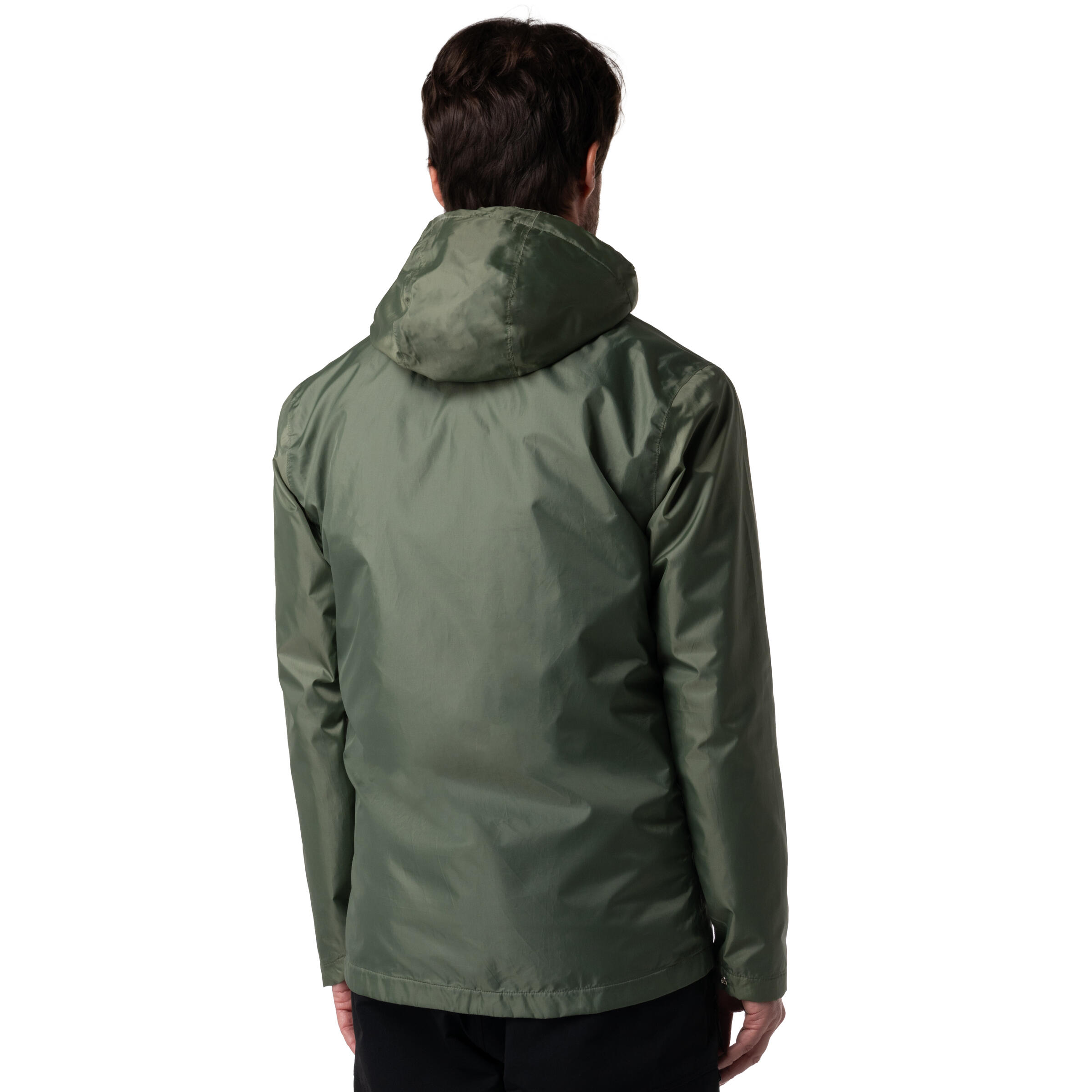 VESTE UPCYCLÉE IMPERMÉABLE ET COUPE VENT - SOFTSHELL KAKI HOMME 3/5