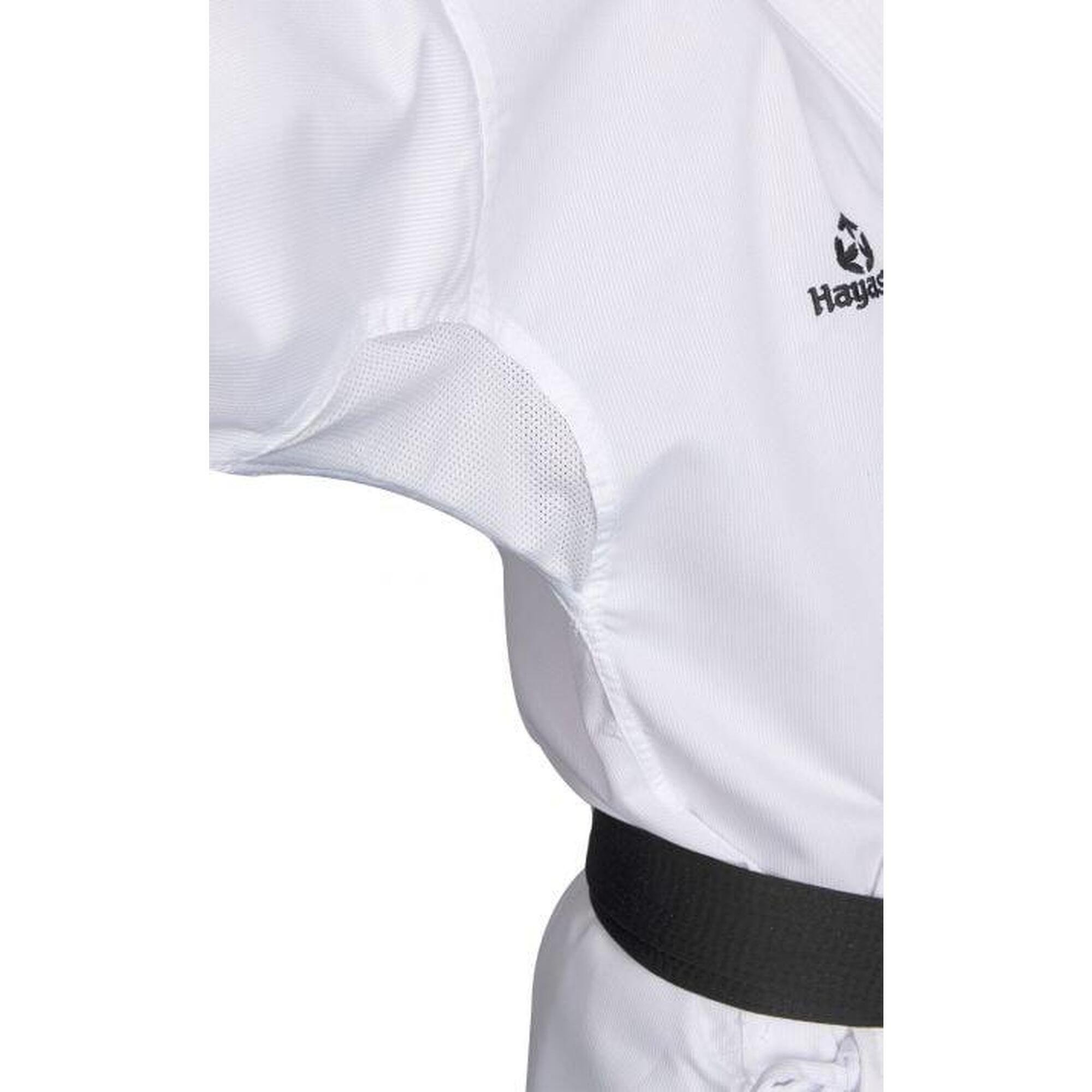 Karate-Gi KUMITE, aprobat de WKF, Hayashi, Alb, 140 cm
