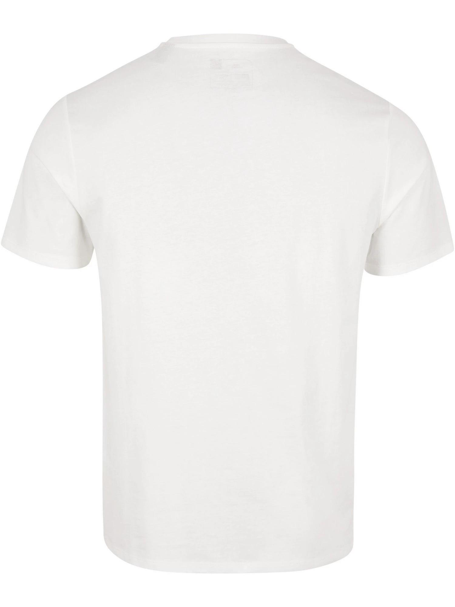 Heren O-hals Shirt Cali Logo Wit 5/6