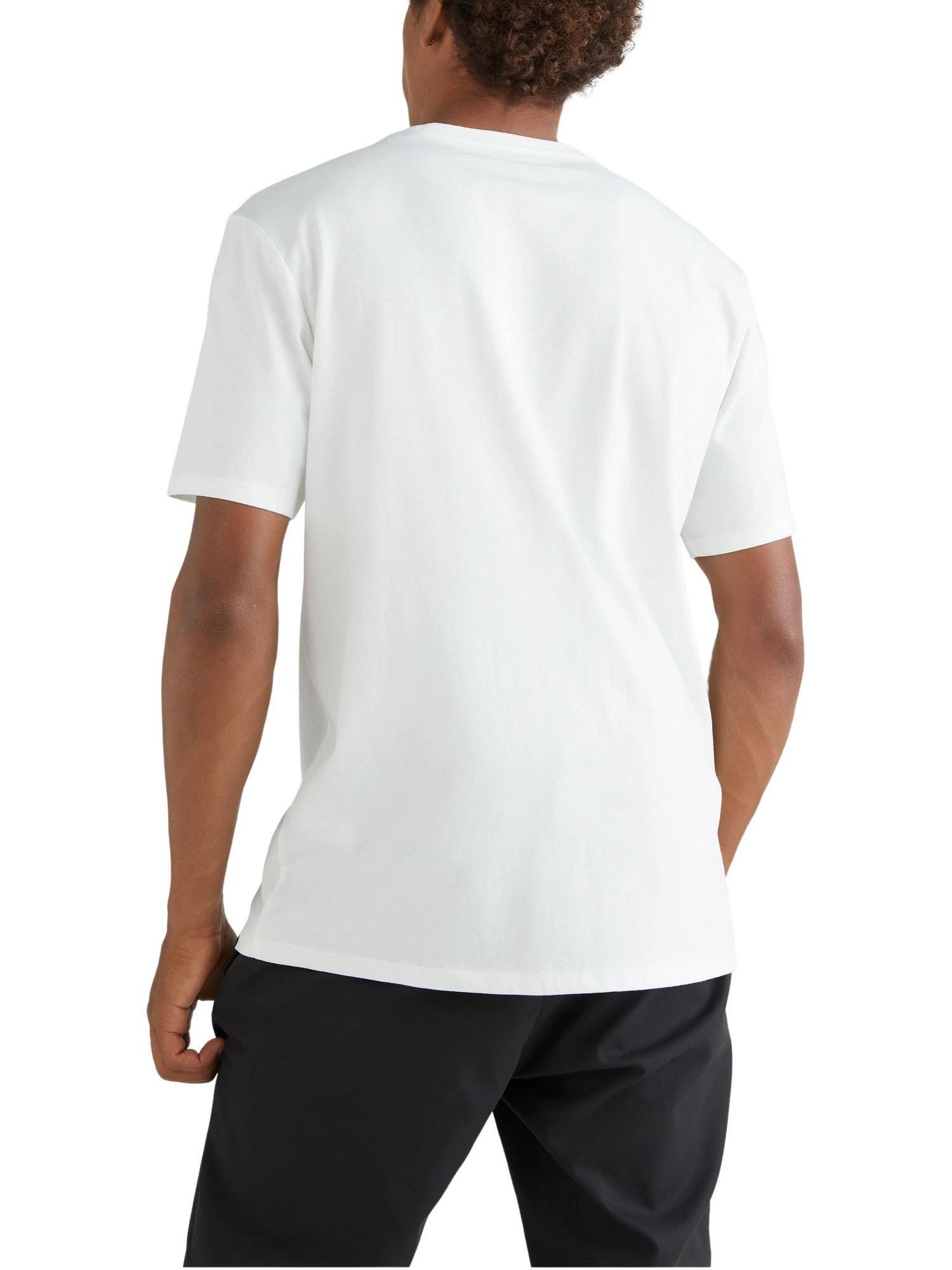 Heren O-hals Shirt Cali Logo Wit 2/6