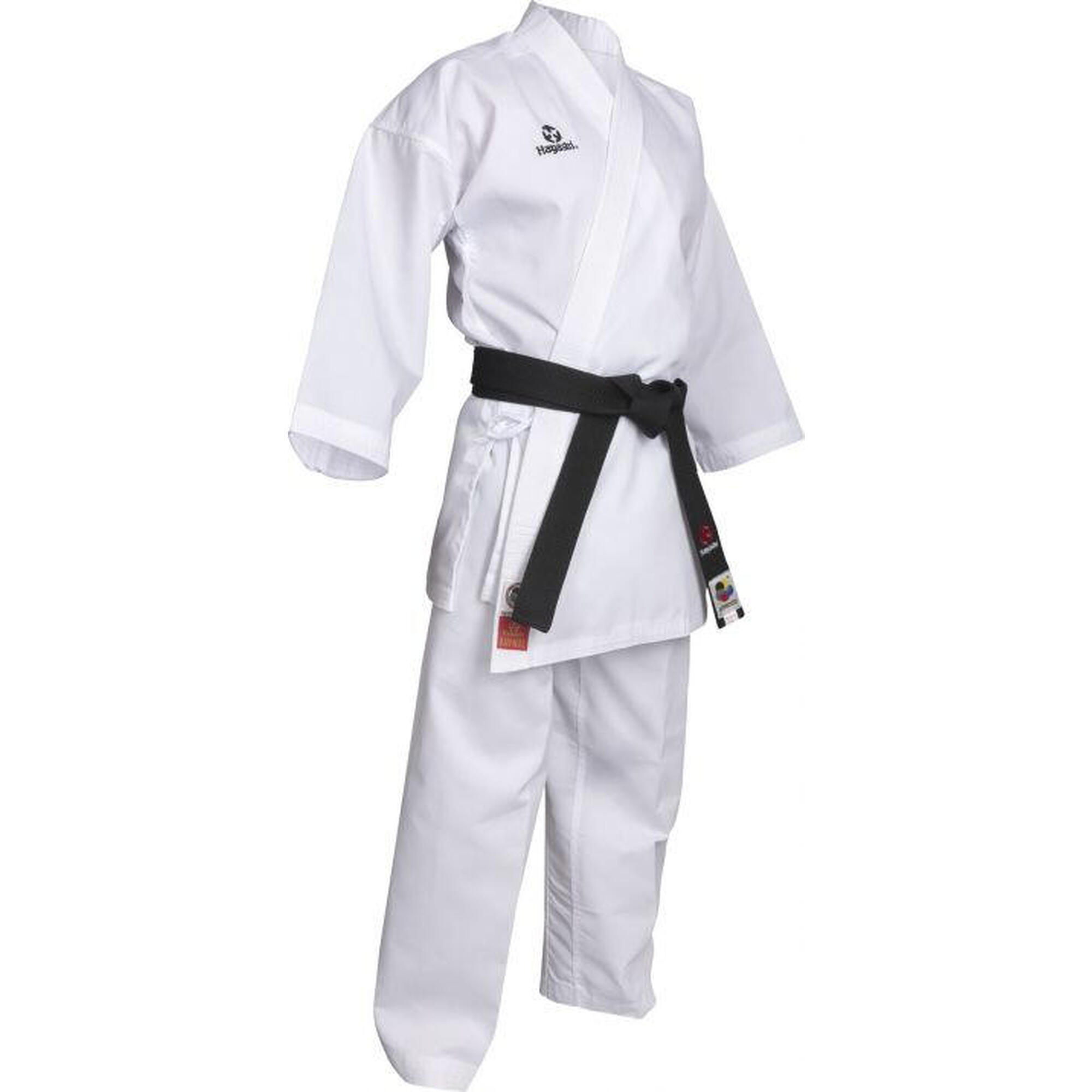 Karate-Gi KUMITE, aprobat de WKF, Hayashi, Alb, 140 cm