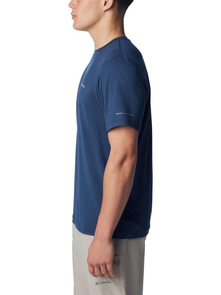 Koszulka sportowa męska Columbia Tech Trail Crew Neck II z krótkim rękawem