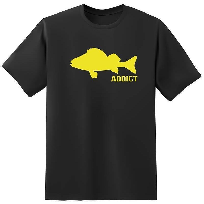 Fishxplorer - T-shirt - Addict Perche - T-shirt Manches Courtes - Jaune|noir - 40 M - Decathlon
