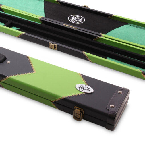 Baize Master 2 Piece 3 SLOT GREEN ARROW Pool Snooker Pool Case Holds