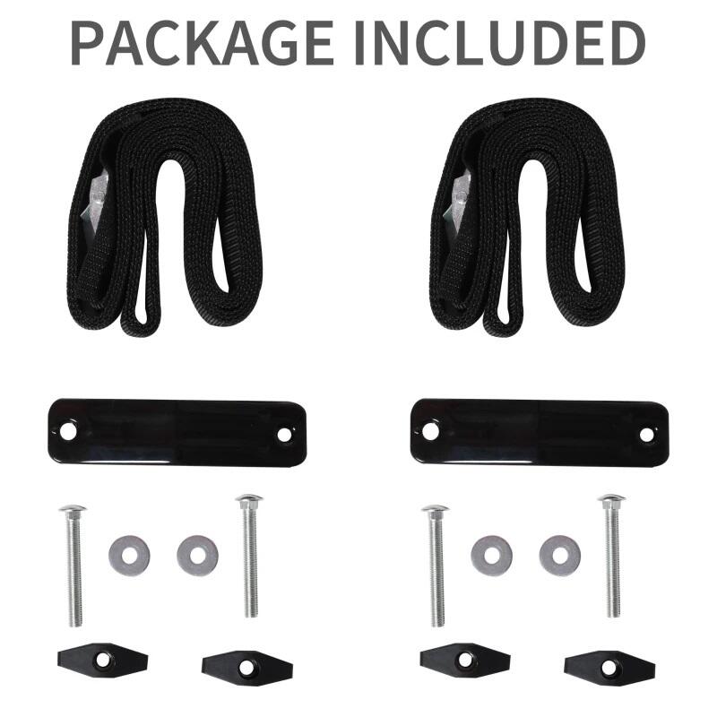 HOMCOM Set 2 Staffe Porta Kayak e Canoe con Attacco Universale per Portapacchi