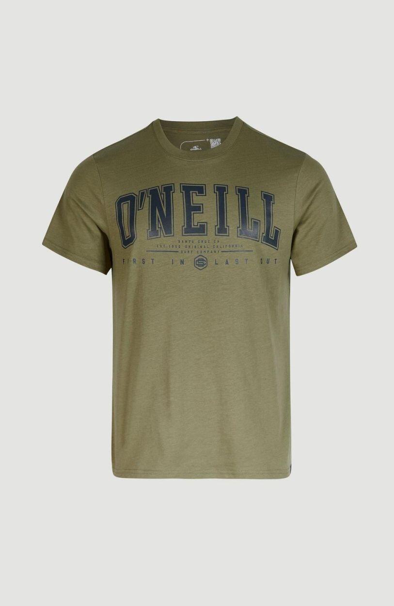 O'NEILL O'neill T-Shirts STATE MUIR T-SHIRT HEREN Deep lichen green 5/7
