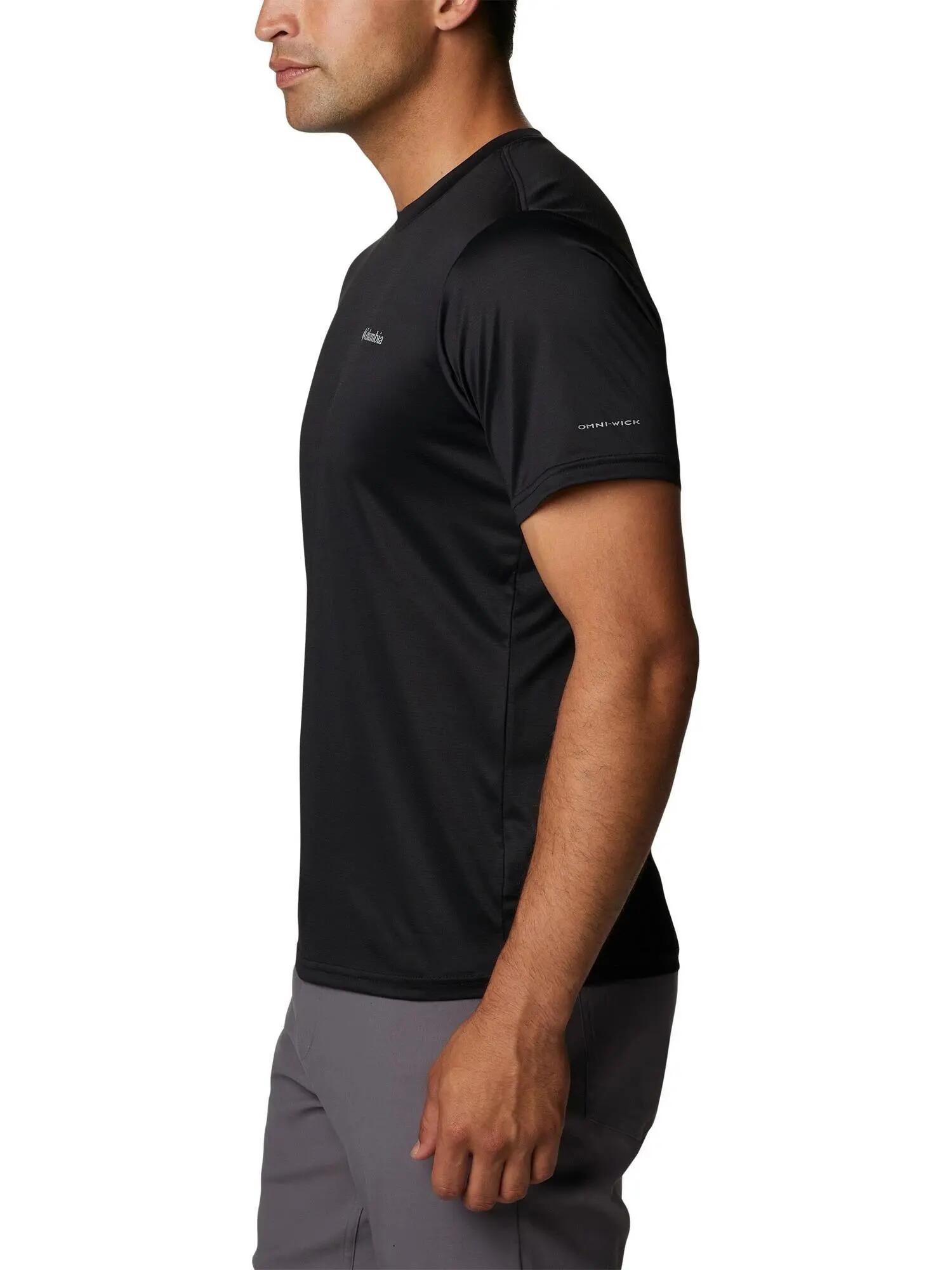 T-shirt Columbia modelo Camiseta Columbia Hike Crew manga corta negro para homem 2/5