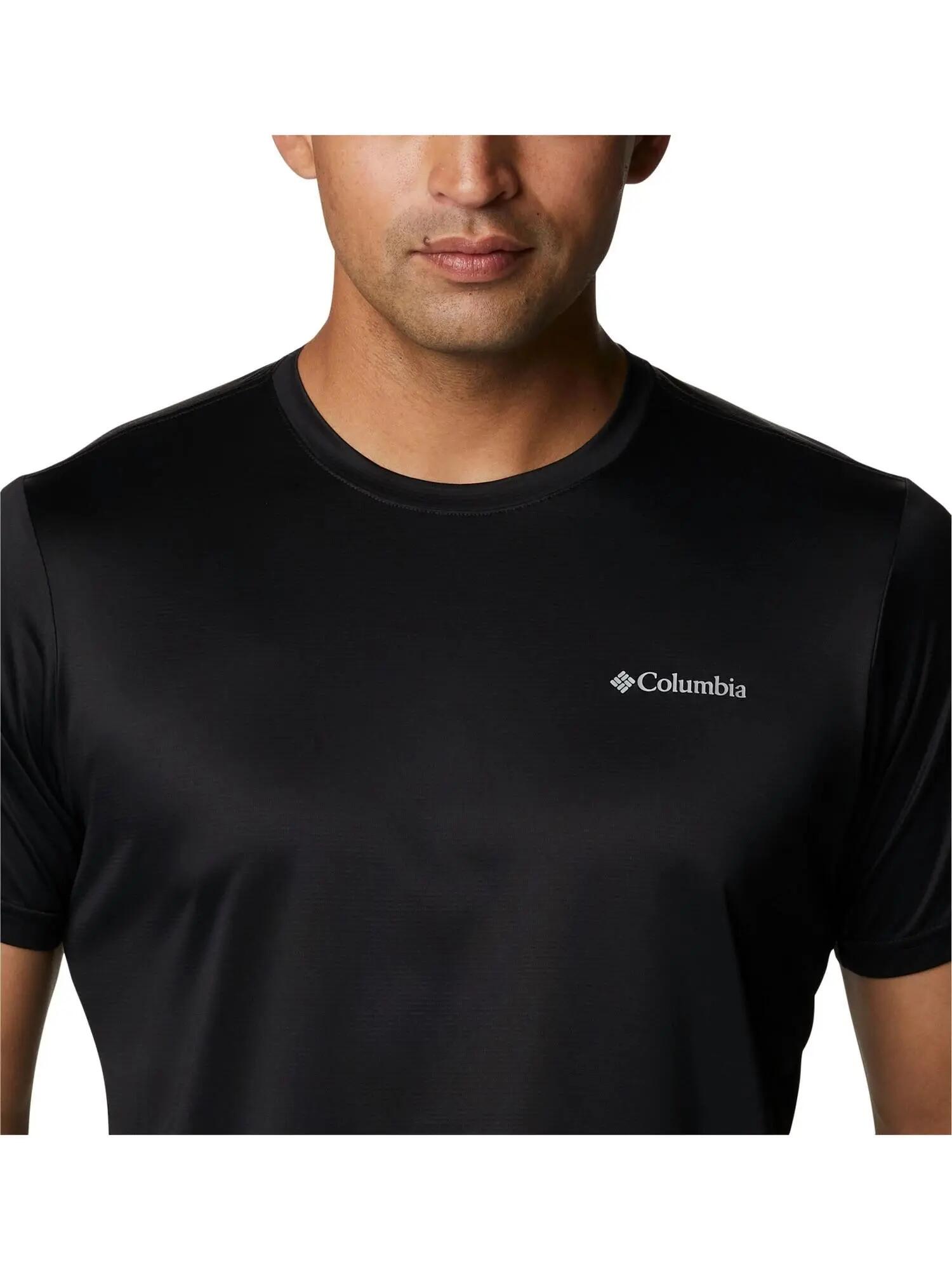 T-shirt Columbia modelo Camiseta Columbia Hike Crew manga corta negro para homem 4/5