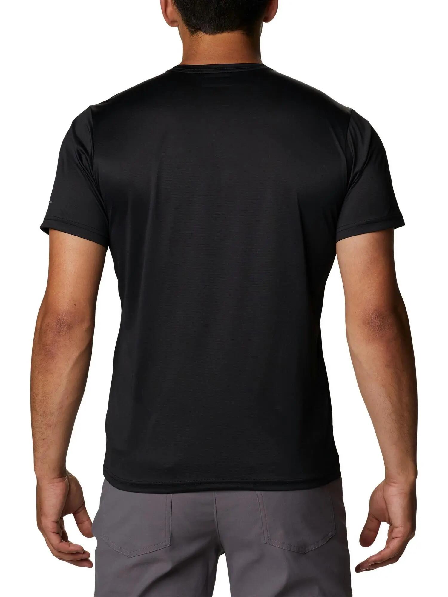T-shirt Columbia modelo Camiseta Columbia Hike Crew manga corta negro para homem 3/5