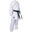 Karate Gi “Air Deluxe”, aprobat WKF, Hayashi, Alb-Gri, 200 cm