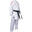 Karate Gi “Air Deluxe”, aprobat WKF, Hayashi, Alb-Rosu, 185 cm