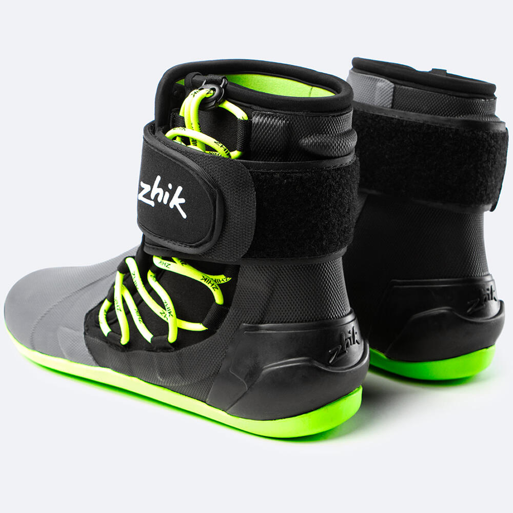 Bota de cano alto 270 para vela, mulher/homem, cinzenta 3/6
